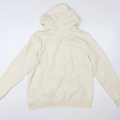 Puma Women's Beige Pullover Hoodie Cotton Blend Size L