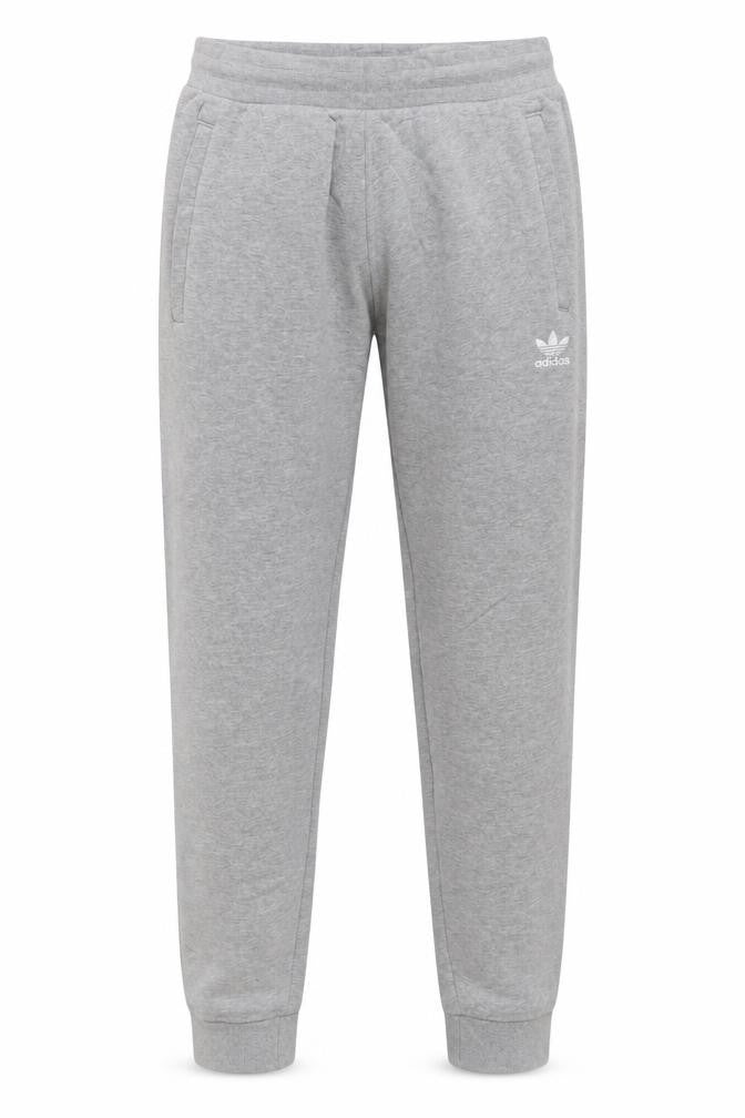 Front view of Adidas Men's Grey Jogger Sweatpants S Regular Fit Cotton Blend