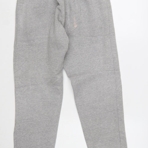 Adidas Men's Grey Jogger Sweatpants S Regular Fit Cotton Blend
