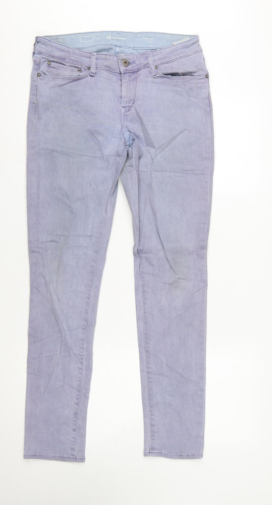 Levi's Women's Purple Demi Curve Skinny Jeans Size 12