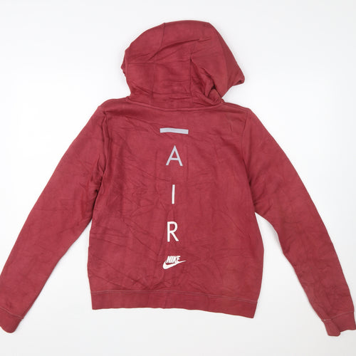 Nike Air Mens Red Full Zip Hoodie Size S Regular Fit