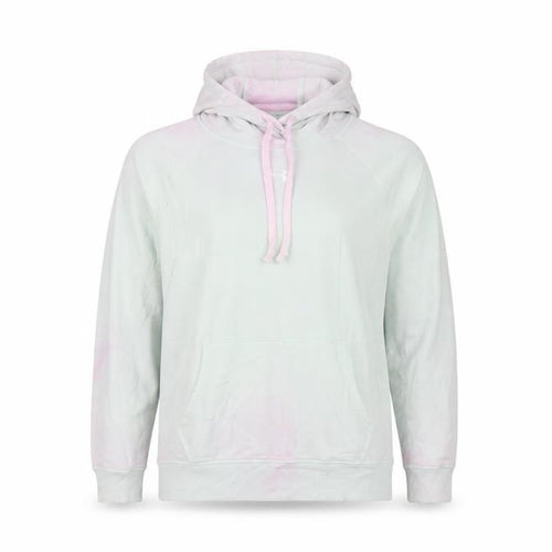 Under Armour Womens Mint Pink Hoodie XL Loose Fit Pullover Cotton Blend