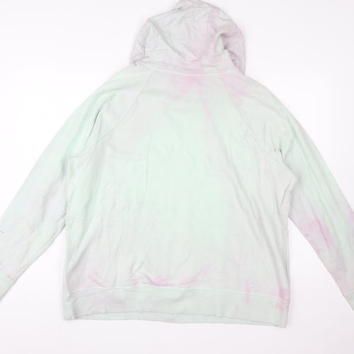Under Armour Womens Mint Pink Hoodie XL Loose Fit Pullover Cotton Blend