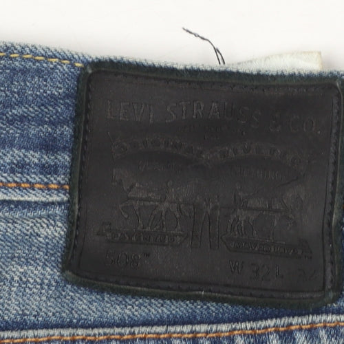 Levi Strauss Men’s Blue 508 Slim Tapered Jeans W32 L34