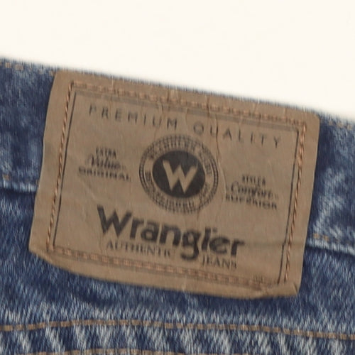 Wrangler Men's Blue 38x30 Straight Denim Jeans Classic Fit