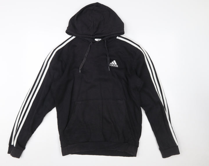 Adidas Men's Black Pullover Hoodie Size S Sports Fleece