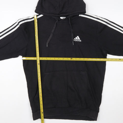 Adidas Men's Black Pullover Hoodie Size S Sports Fleece