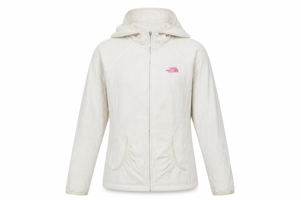 The North Face Women's Beige Full Zip Hoodie S Fleece Outdoor