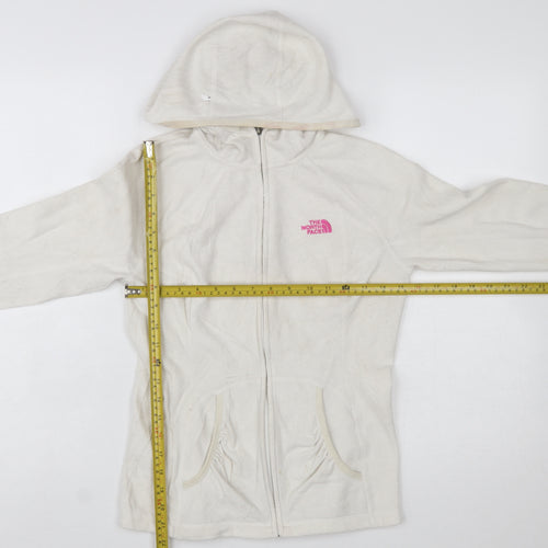 The North Face Women's Beige Full Zip Hoodie S Fleece Outdoor