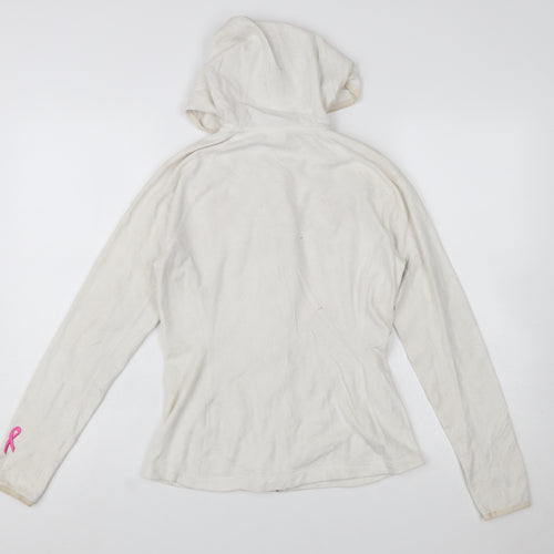 The North Face Women's Beige Full Zip Hoodie S Fleece Outdoor
