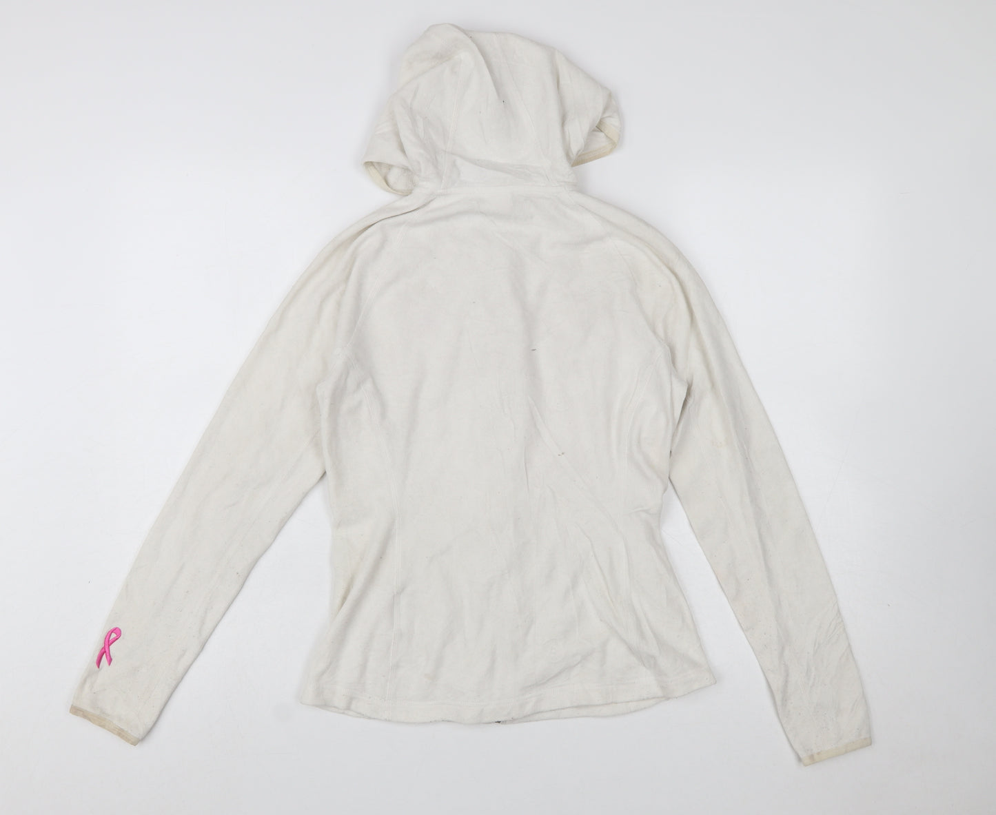 The North Face Women's Beige Full Zip Hoodie S Fleece Outdoor