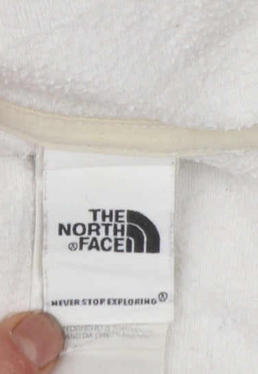 The North Face Women's Beige Full Zip Hoodie S Fleece Outdoor