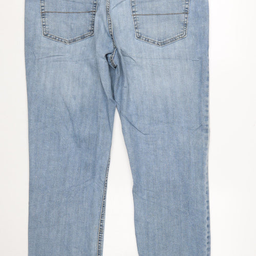 Levi Strauss Signature Men Light Blue Athletic Fit Jeans 38x32