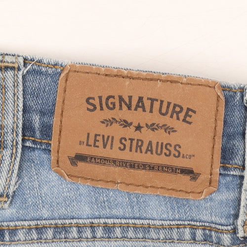 Levi Strauss Signature Men Light Blue Athletic Fit Jeans 38x32