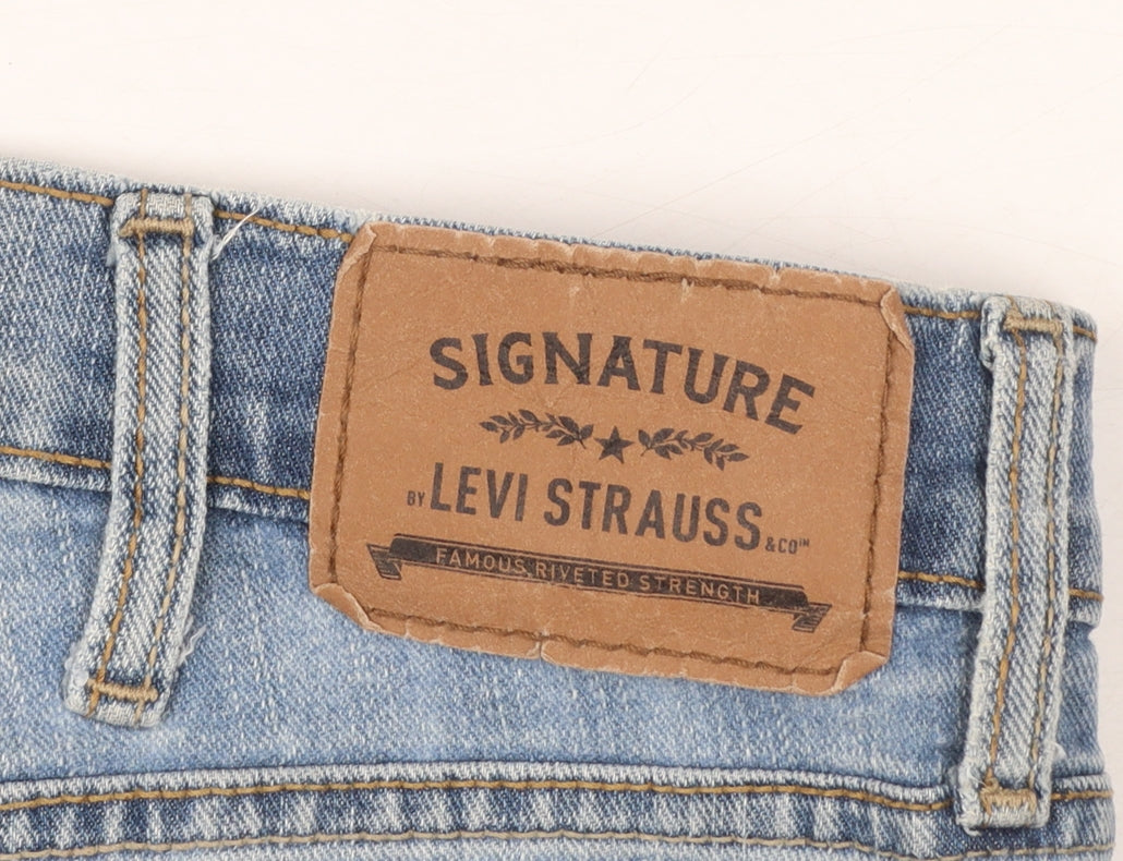 Levi Strauss Signature Men Light Blue Athletic Fit Jeans 38x32