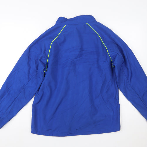 Fila Women's Blue Lightweight Windbreaker Jacket L 14/16 Polyester