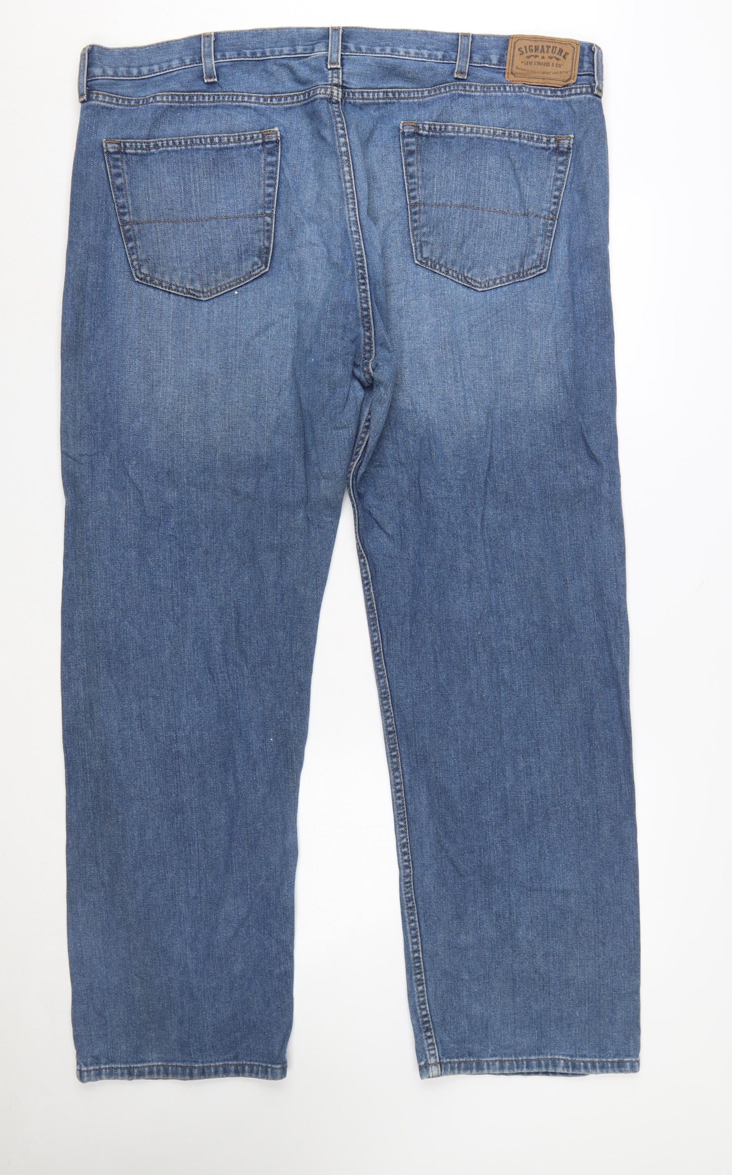 Levi Strauss Signature Men’s Blue Straight Fit Jeans W44 L32