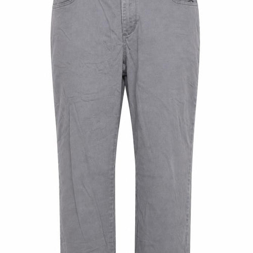 Lee Women's Grey Straight Leg Mid Rise Relaxed Fit Jeans Size 16
