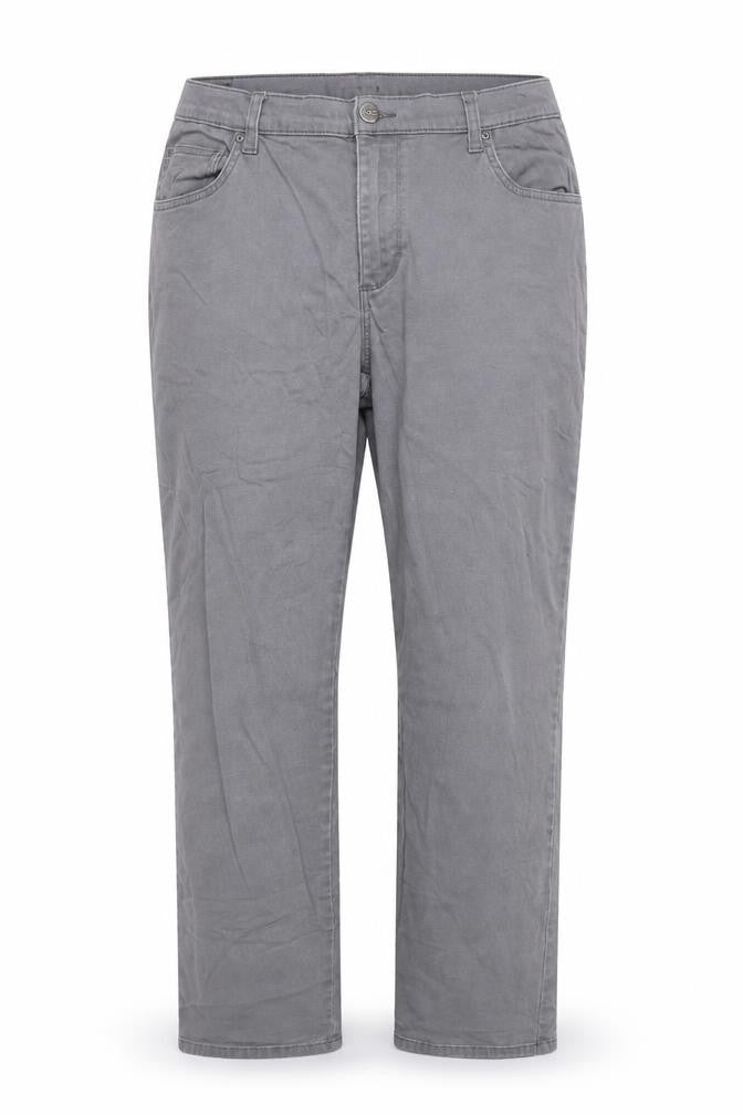 Lee Women's Grey Straight Leg Mid Rise Relaxed Fit Jeans Size 16