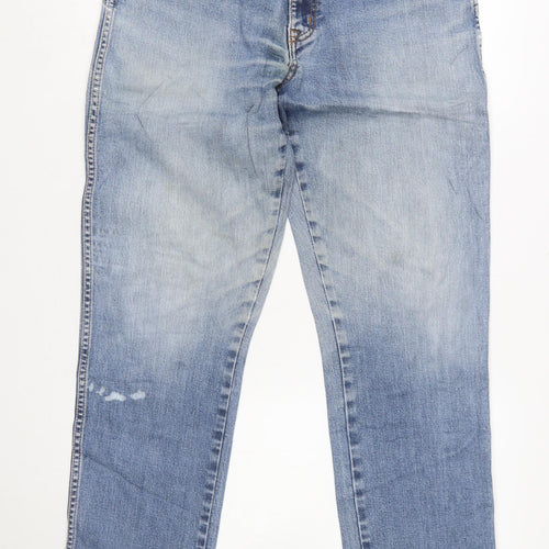 Wrangler Men’s Blue Straight Fit Denim Jeans W34 L30 Texas Stretch