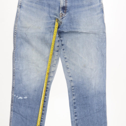 Wrangler Men’s Blue Straight Fit Denim Jeans W34 L30 Texas Stretch