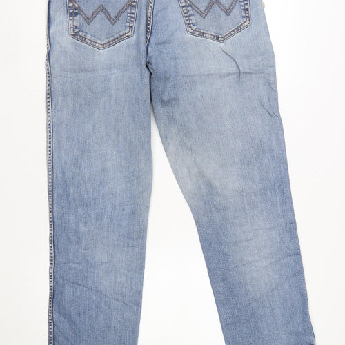 Wrangler Men’s Blue Straight Fit Denim Jeans W34 L30 Texas Stretch