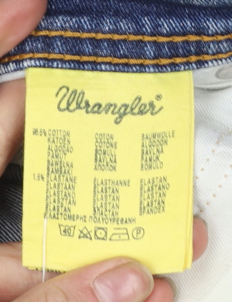 Wrangler Men’s Blue Straight Fit Denim Jeans W34 L30 Texas Stretch