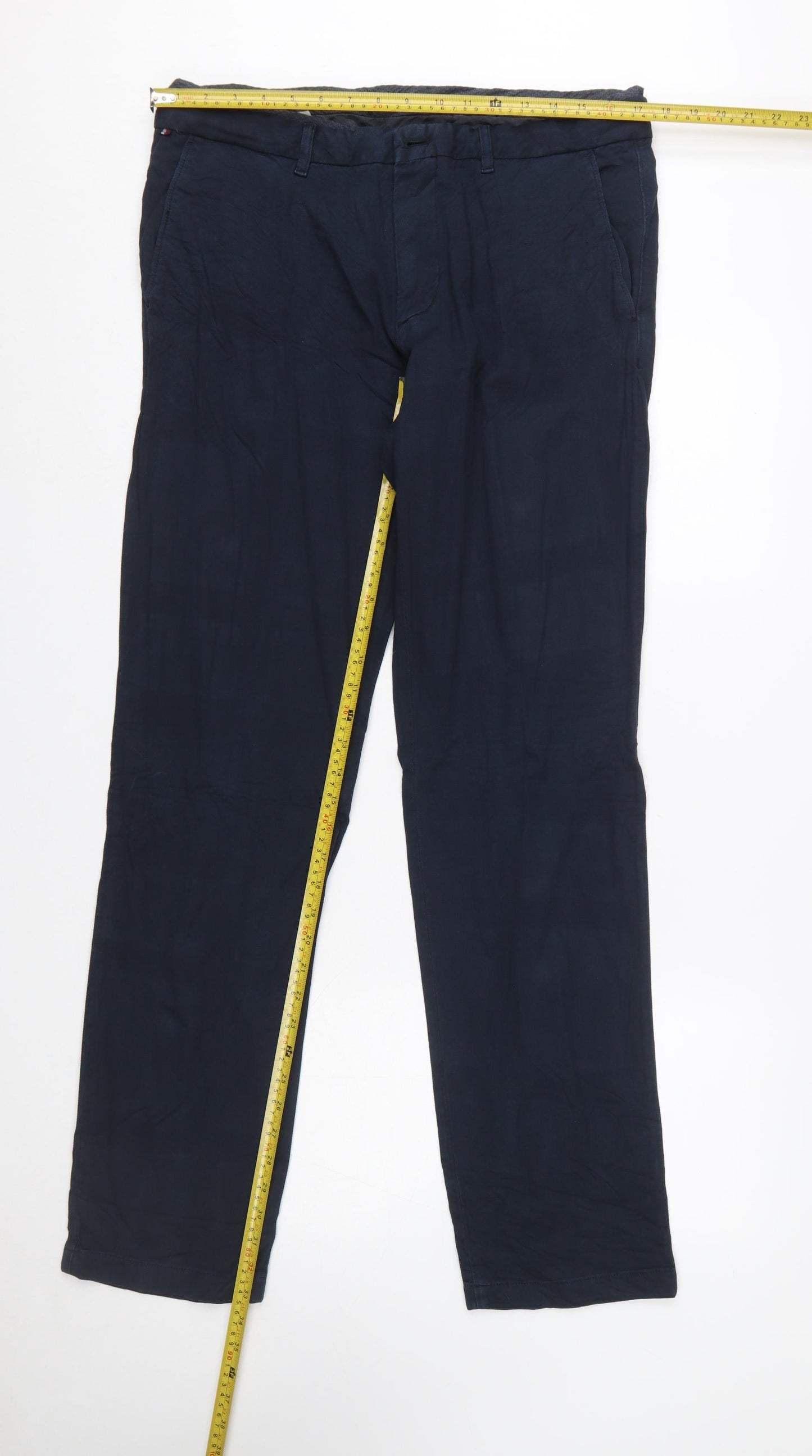 Tommy Hilfiger Men's Blue Chino Trousers 36x34 Regular Fit