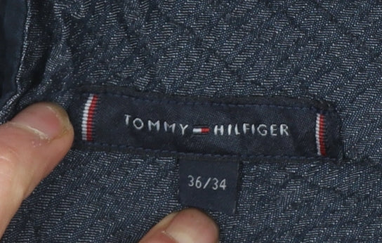 Tommy Hilfiger Men's Blue Chino Trousers 36x34 Regular Fit