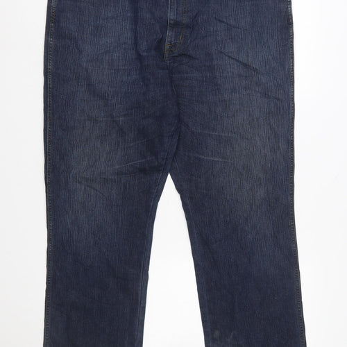 Wrangler Men's Blue Regular Fit Straight Leg Jeans W40 L32