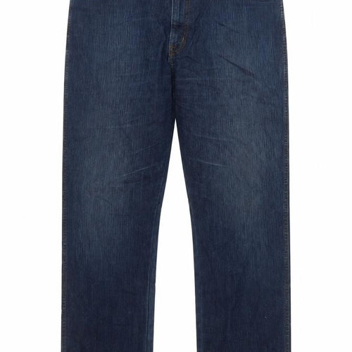 Wrangler Men's Blue Regular Fit Straight Leg Jeans W40 L32