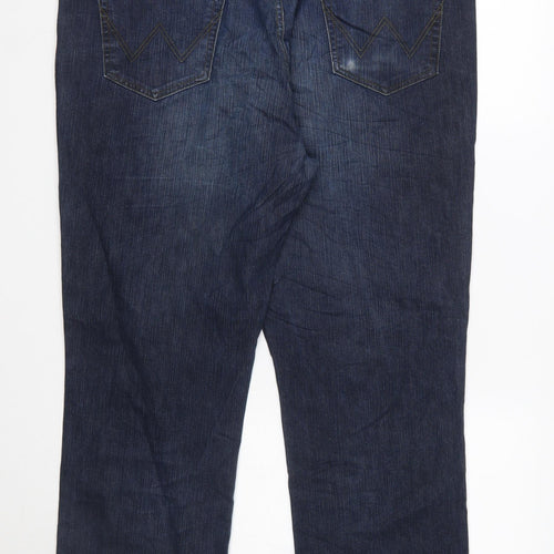 Wrangler Men's Blue Regular Fit Straight Leg Jeans W40 L32