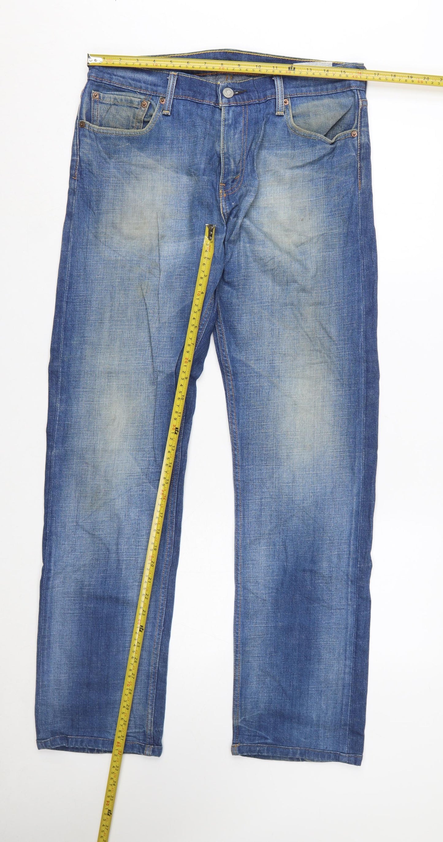 Levi Strauss & Co 504 Men's Blue Straight Leg Denim Jeans W32 L34