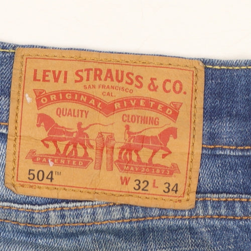 Levi Strauss & Co 504 Men's Blue Straight Leg Denim Jeans W32 L34