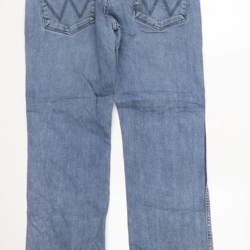Wrangler Men's Blue Straight Leg Denim Jeans W34 L32 Regular Fit