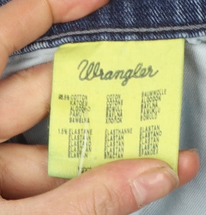 Wrangler Men's Blue Straight Leg Denim Jeans W34 L32 Regular Fit