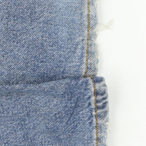 Wrangler Men's Blue 36x34 Straight Leg Vintage Denim Jeans