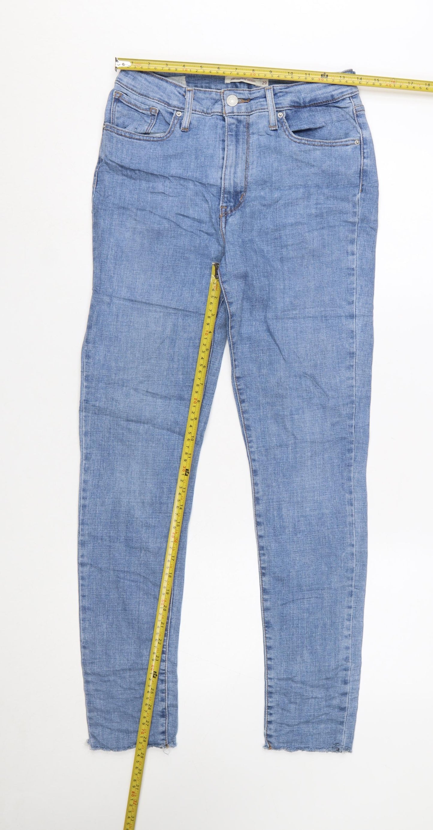 Levi's 721 High Rise Skinny Women's Blue Denim Jeans Size 29