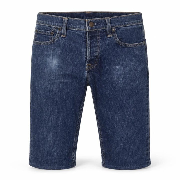 Hollister Men Blue Denim 32 Regular Chino Shorts