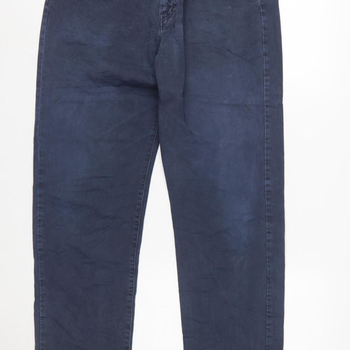 Calvin Klein Jeans Men's Blue Chino Trousers W33 L33 Classic Fit