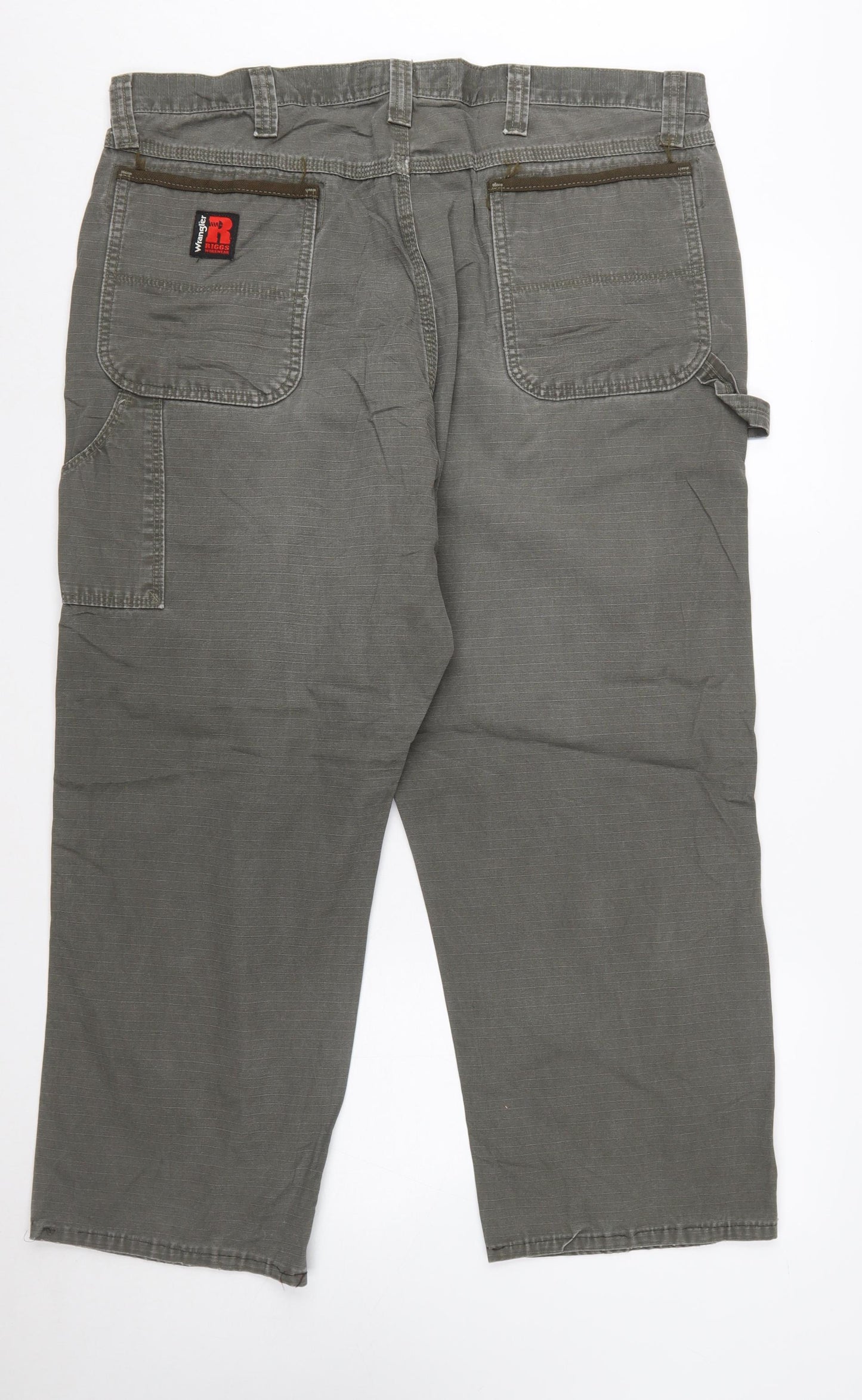 Wrangler Mens Grey Workwear Straight Jeans 40W 30L Relaxed Fit
