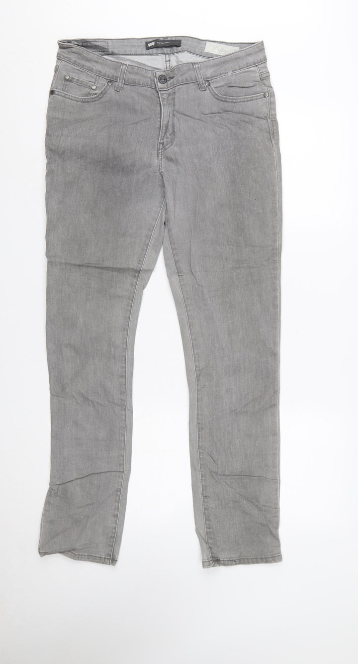 Levi's Women's Grey Mid Rise Skinny Jeans Size 12 Regular