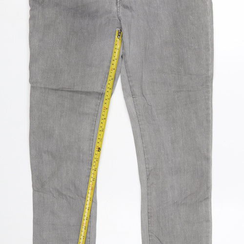 Levi's Women's Grey Mid Rise Skinny Jeans Size 12 Regular