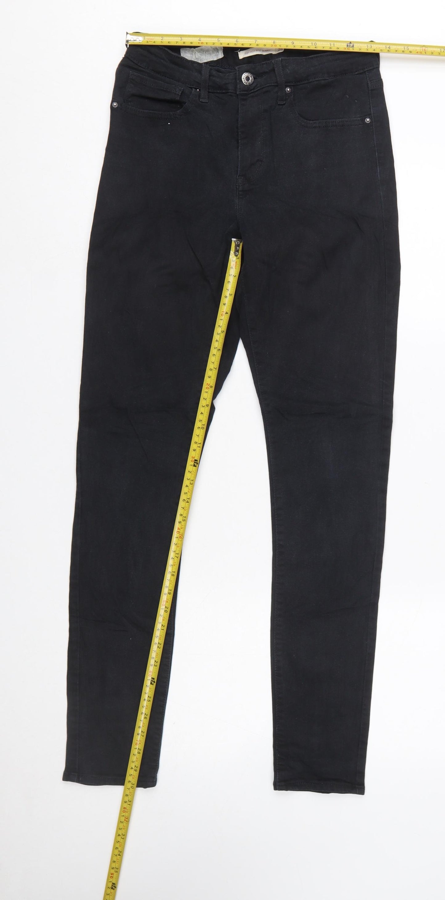 Levi's Women Black 721 High Rise Skinny Jeans Size 10