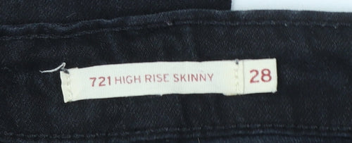 Levi's Women Black 721 High Rise Skinny Jeans Size 10