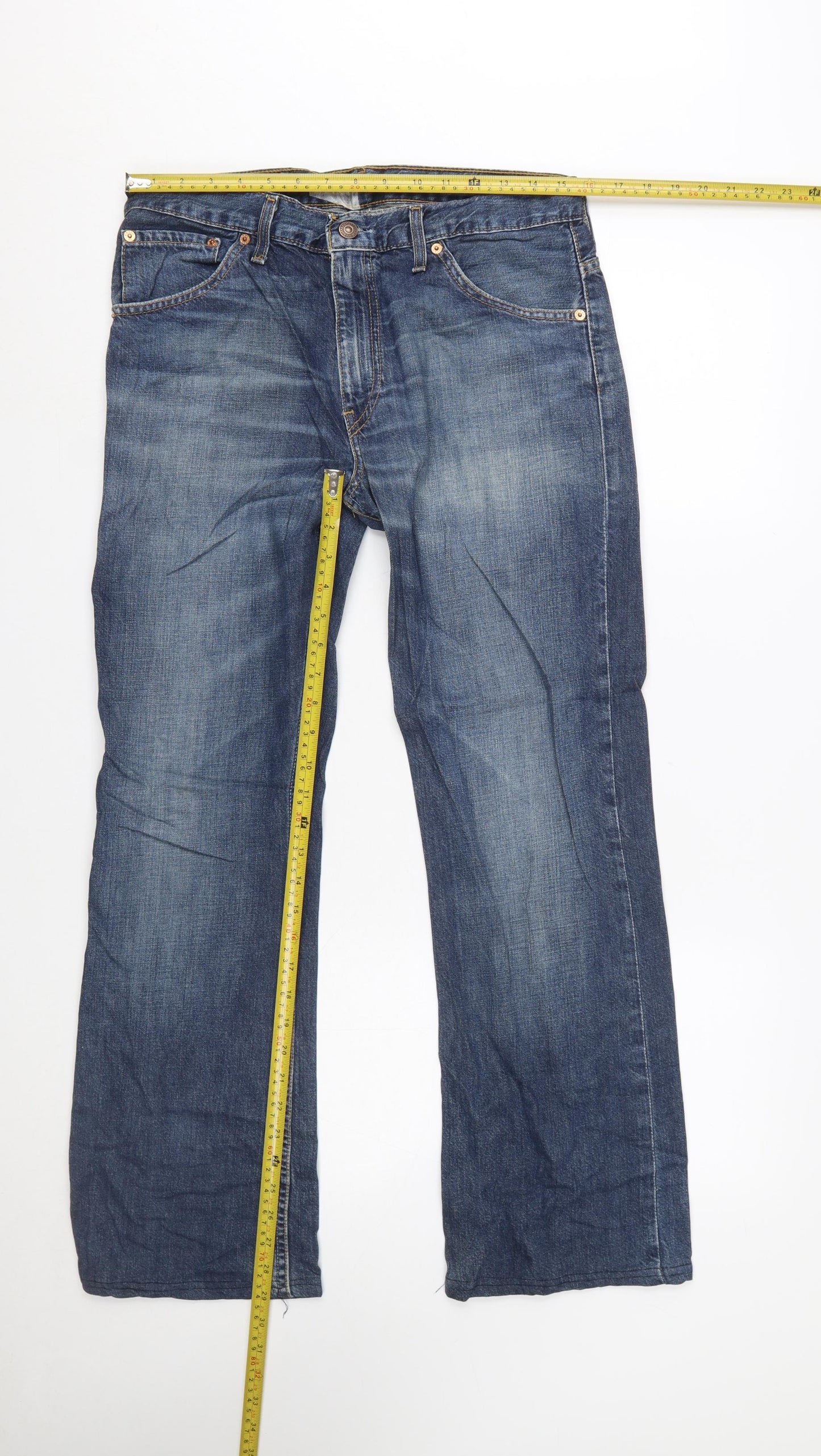Levi's Men Blue 507 05 Straight Leg Denim Jeans W31 L32