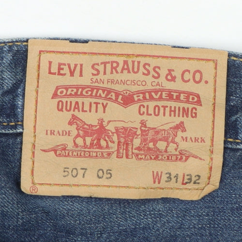 Levi's Men Blue 507 05 Straight Leg Denim Jeans W31 L32