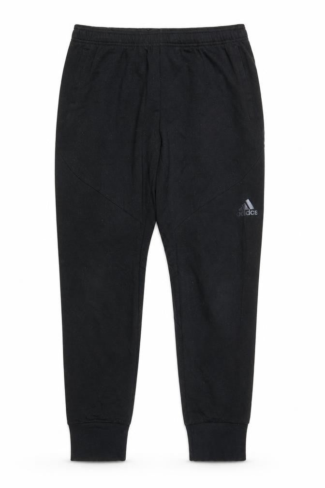 Front view of Adidas Women Black L Jogger Sweatpants 75% Polyester 25% Viscose