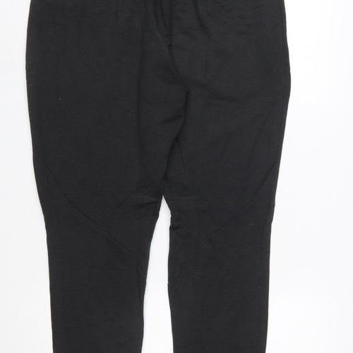Adidas Women Black L Jogger Sweatpants 75% Polyester 25% Viscose