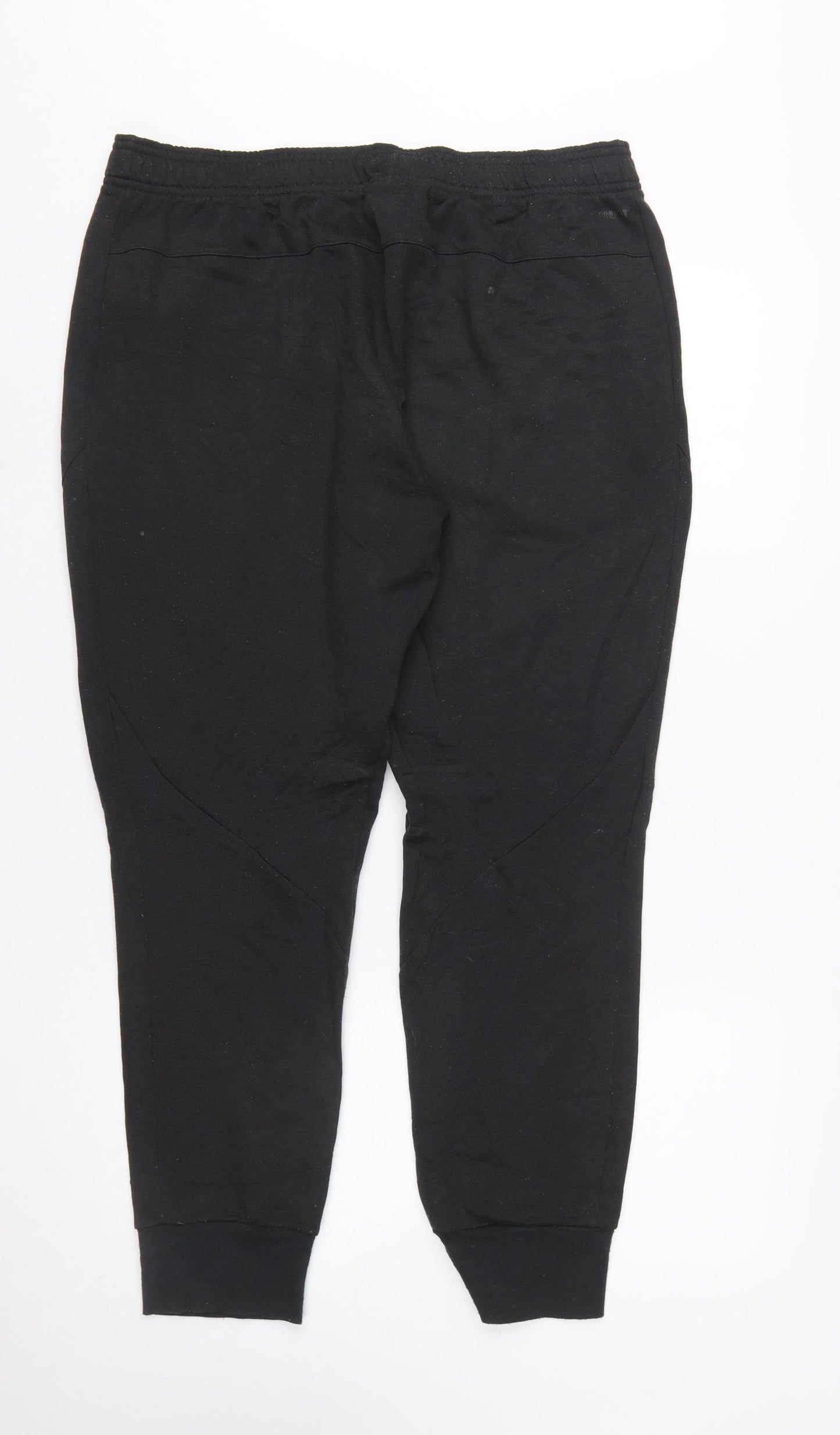 Adidas Women Black L Jogger Sweatpants 75% Polyester 25% Viscose
